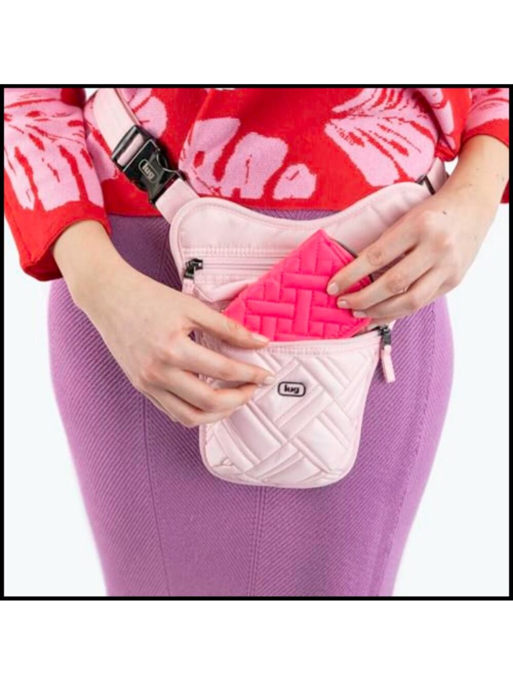 Convertible Crossbody Sling Bag Polyester Adjustable Strap - Picture 5 of 6